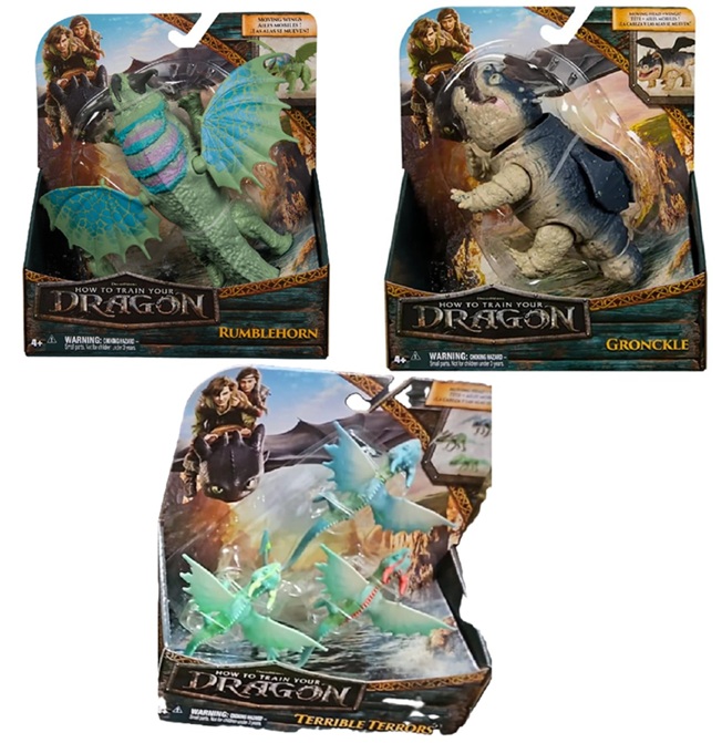 DreamWorks – Dragon Trainer, Draghi da Battaglia base soggetti assorttiti  4+ Anni