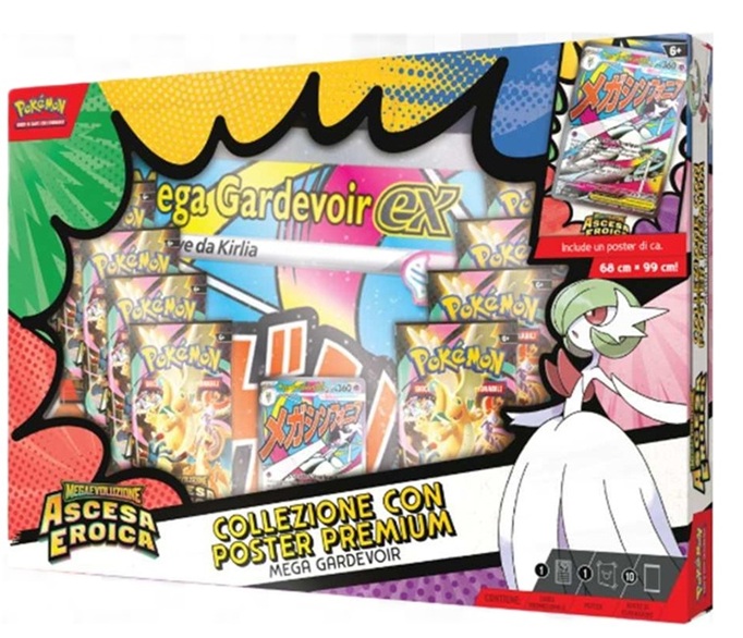 Collezione Ascesa Eroica con Poster Premium Mega Gardevoir