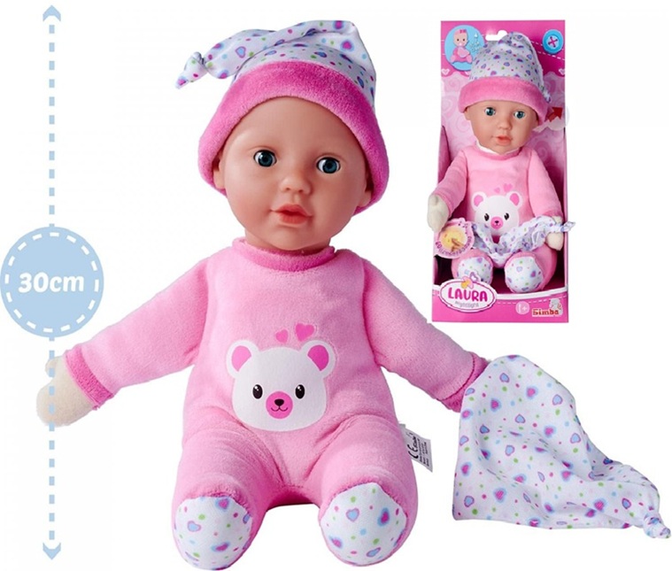 Simba, bambola Laura luciotto, cm 30, con luce e melodia, + 12 mesi