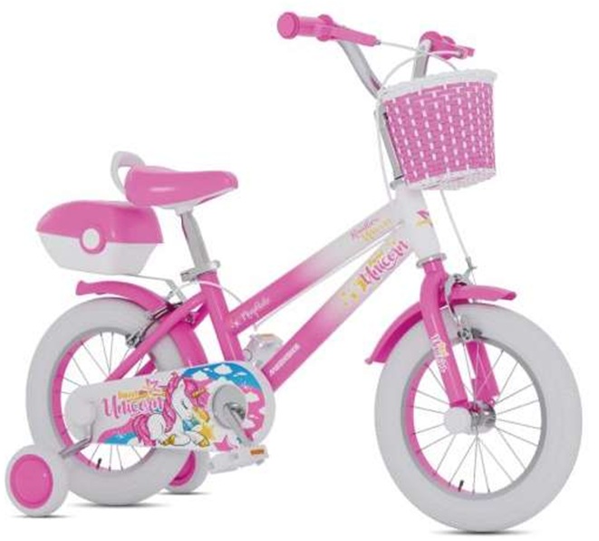 Magic Bike – Bicicletta Modello Raimbow Unicorno mis.12″ col. Fuxia e bianco