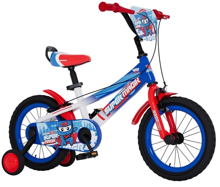 Magic Bike – Bicicletta New Super Magik Caliper mis.12″ col. Blu-bianco rosso