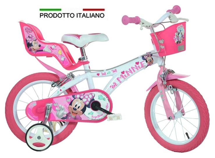 Dino Bicicletta 16″ Disney Minnie, Colore Pink, White