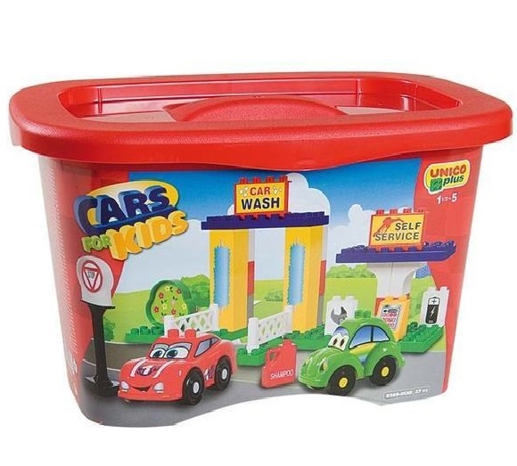 Secchiello Unico Cofanetto Cars For Kids pompa di benzina