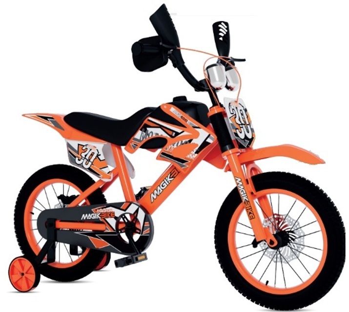 Magic Bike – Bici Moto Bike Freni a Disco mis.16″ col. Arancio nero