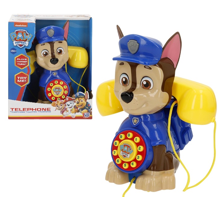 Paw Patrol Telefono personaggio sogg. Chase con suoni ed effetti vari