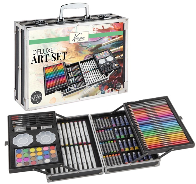 Valigetta Artistica Nassau Fine Artist
24 per tipologia, acquerelli, matite e pennarelli