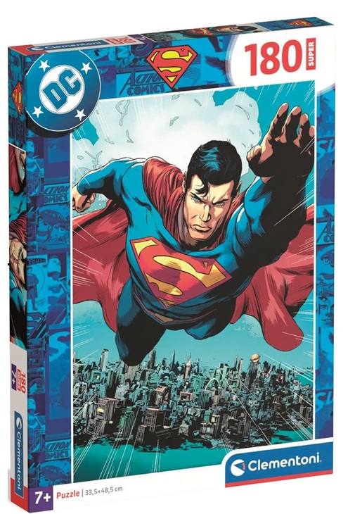 Clementoni – Superman Supercolor Puzzle – 180 Pezzi, 29801