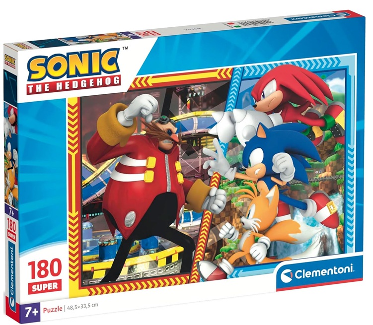 Clementoni – Sonic Supercolor Puzzle – 180 Pezzi, 29795