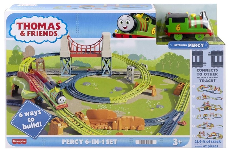 Thomas & Friends Percy 6 in 1 pista giocattolo per bambini dai 3 anni in su