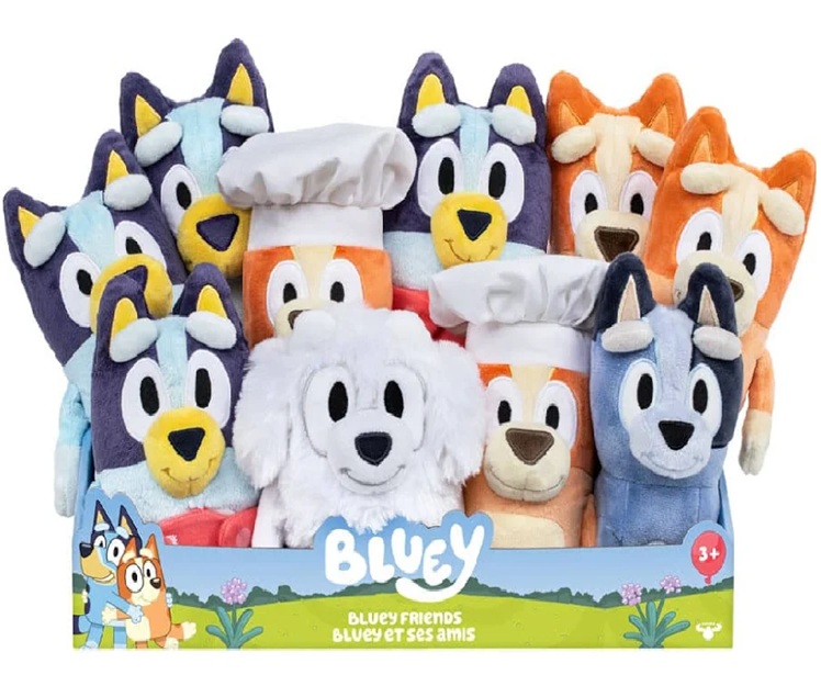 Bluey Peluche DA 17 Cm in Display  Sogg, Assortiti vendita singola