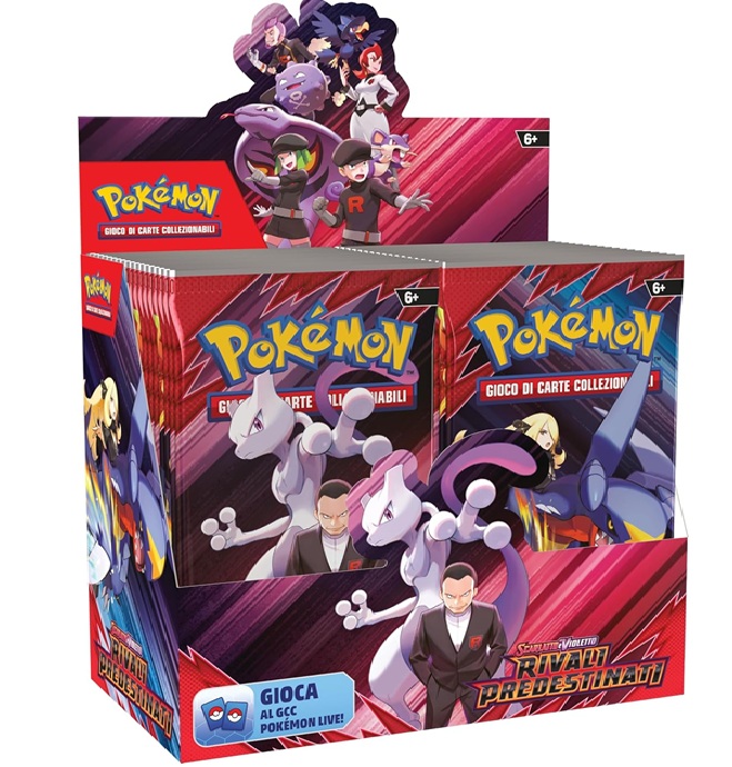 Pokémon GCC: espositore di buste dell’espansione Scarlatto e Violetto – Rivali Predestinati (36 buste di espansione), edizione in italiano (BUSTINE SINGOLE CASUALI)