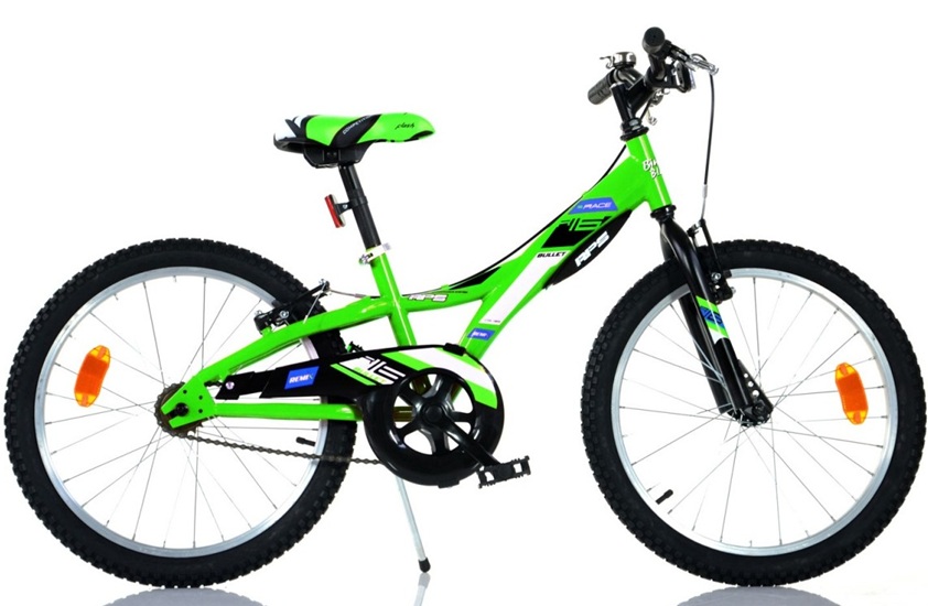 Bicicletta 20 Pollici MTB Moutain Bike ART.620  Bici per Bambino Senza Cambio Col Verde