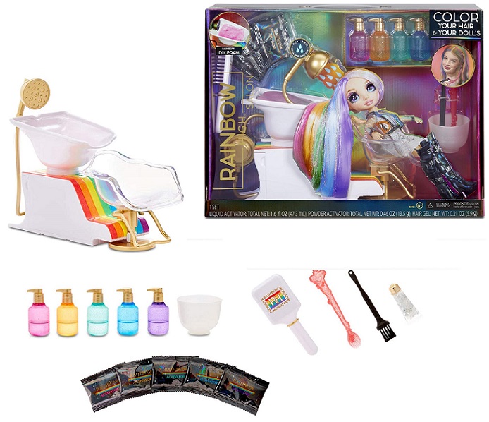 Rainbow Salon Playset Rainbow Salone Parrucchiere Capelli Rainbow High Arcobaleno