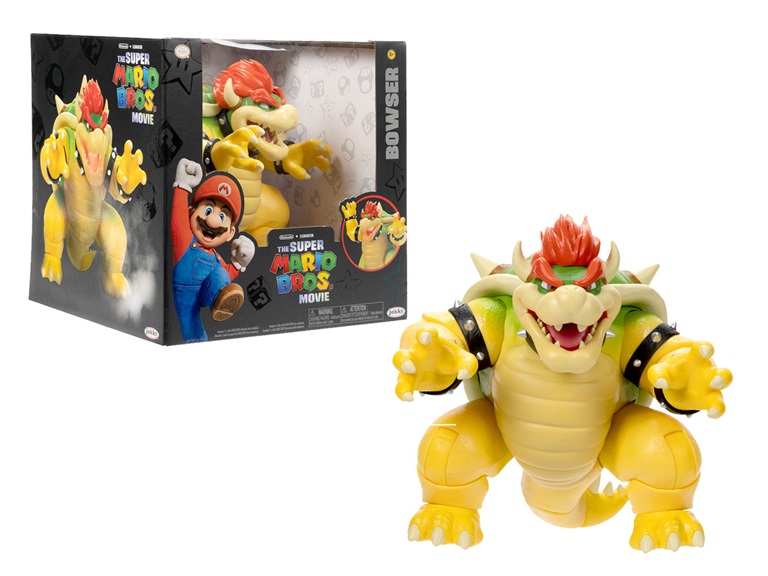 Nintendo Super Mario movie action figure di bowser 18 cm con suoni