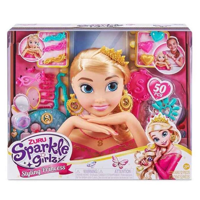 ZURU – Sparkle Girlz Princess Testa Da Acconciare