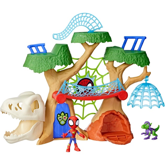 Spidey Amazing Friends – La casa sull’albero del Dinosauro con 2 mini figure