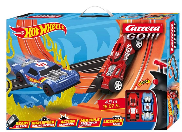 Pista carrera Go!!! Hot Wheels 4,9M