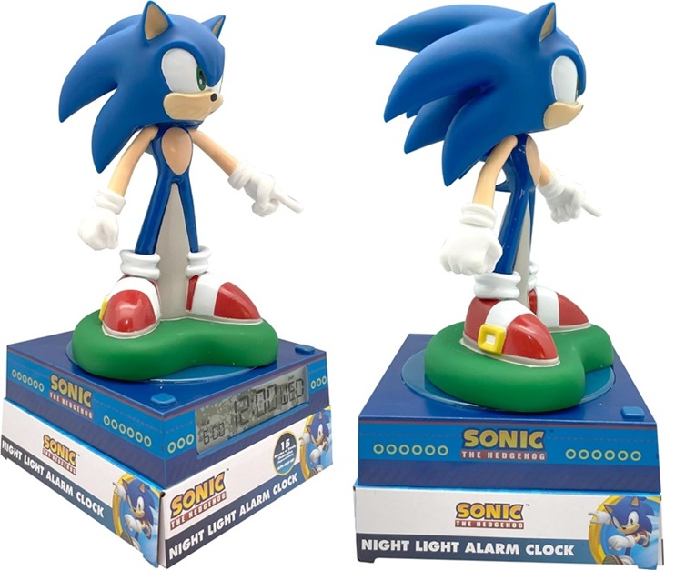 Sonic Statuetta 3D, Lampada nottiurna con sveglia