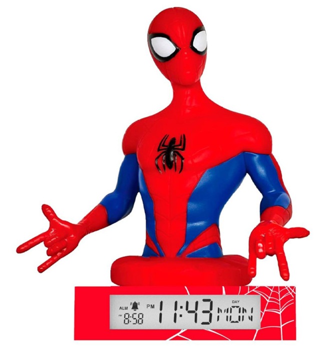 Spiderman Lampada e Sveglia 3D