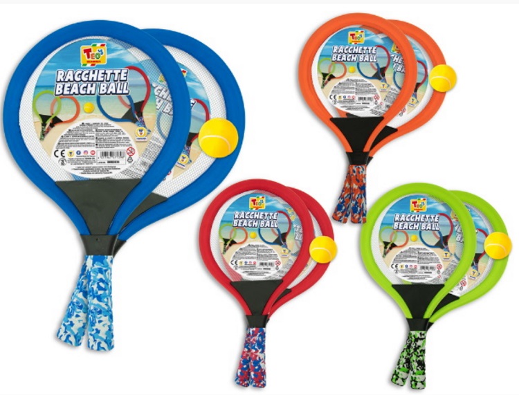 RACCHETTE BEACH BALL CM. 54 PALLINA  E VOLANO INCLUSI