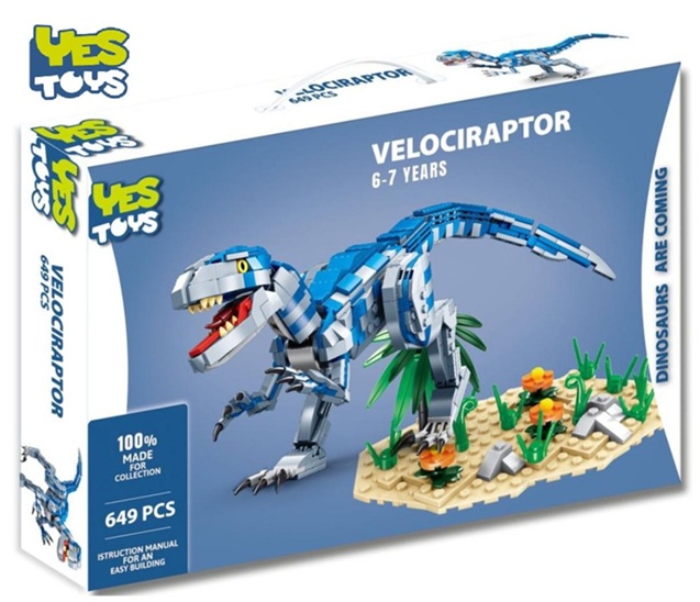 Yes Toys Velociraptor 635 pezzi