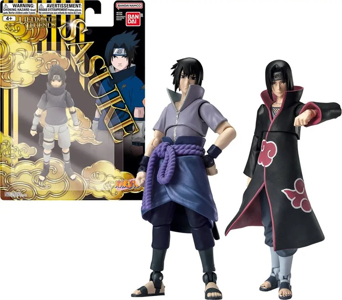 Naruto – Articolato Figures Anime 13 Cm – Heroes – Sogg. Ass. Vendita singola. – Sasuke o Hitachi