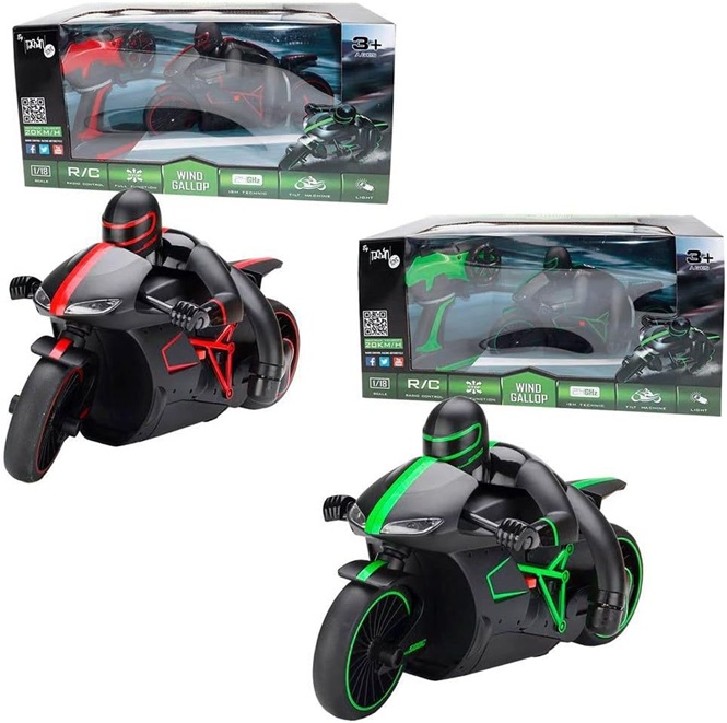 Tachan – Moto da corsa Scala 1:18, Funzionamento Rc, 2 Col.in assortimento design molto sportivo e grande velocità e potenza