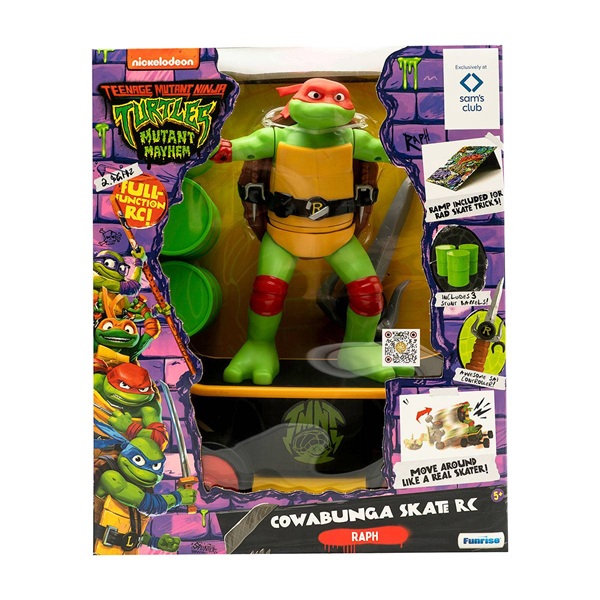 Teenage Mutant Ninja Turtles Mutant Mayhem Half Pipe RC Raffaello 38 Cm
