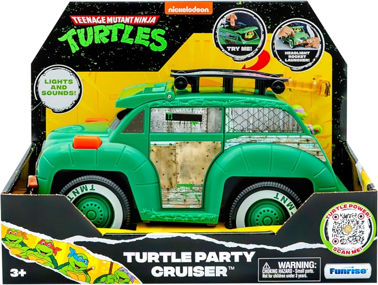 Teenage Mutant Ninja Turtles – Tartarughe Ninja Turtle Powered Party Cruiser Classic 3 Anni in Su