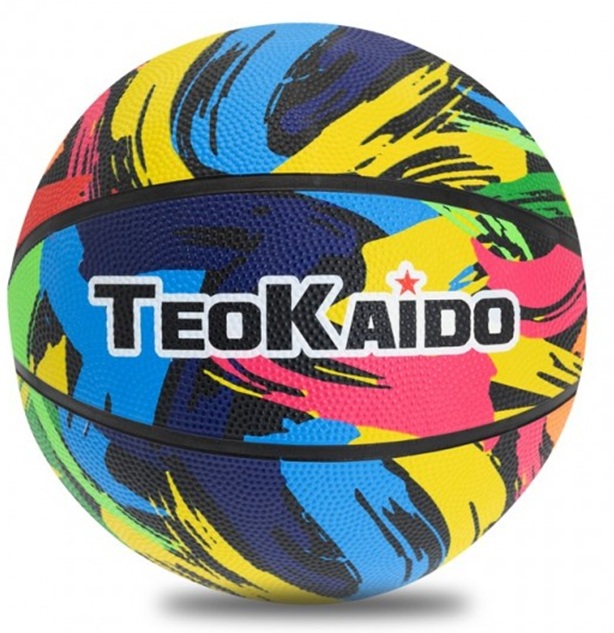 Pallone basket Teokaido col nero N°7  Multicolor graffiti
