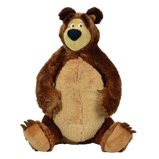 Giochi Preziosi, Masha e Orso Morbido Peluche, Orsetto, 28 cm