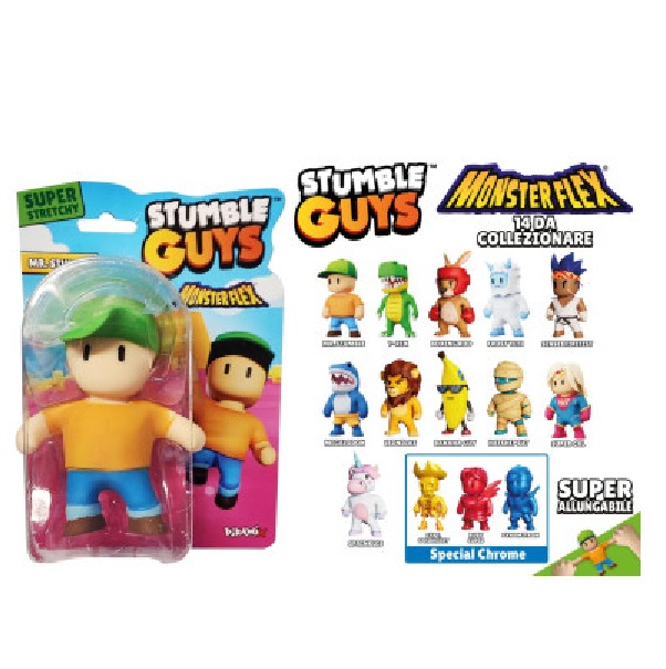 Diramix Stumble Guys Monsterflex Serie 2 Super Strechy Sogg. Assortiti vendita sigola