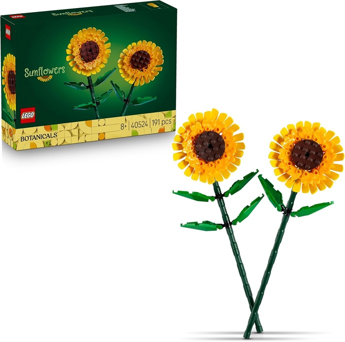 LEGO Botanicals Girasoli – Set di Fiori Finti per Bambine e Bambini 8+ Anni  40524