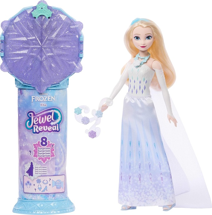 Mattel Disney Frozen – Elsa Jewel Reveal, 3+ anni, JJY36