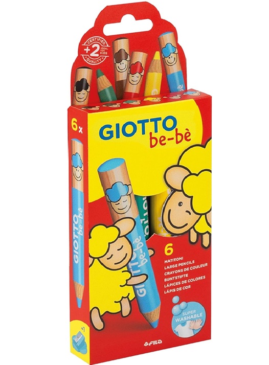 Giotto Bebè- Matitoni Colori assortiti pz.6