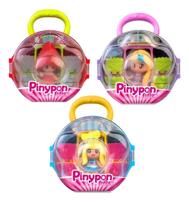 Pinypon Favole, armadio color colori assortiti e 3 soggetti in assortimento + 4 anni
