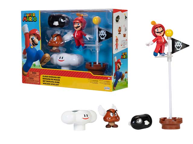 Super Mario Bros Action Figures -Nintendo Super Mario Dungeon Diorama set
