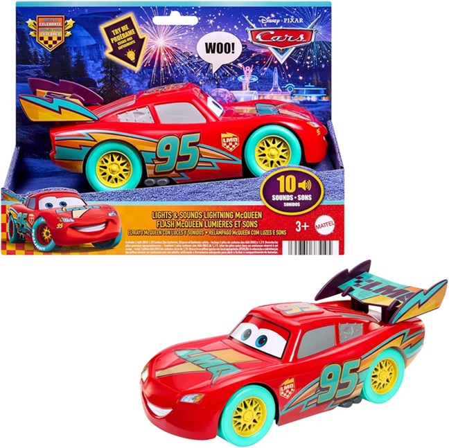 Disney Cars – Saetta Mc Queen luci e suoni 10 effetti speciali inclusi