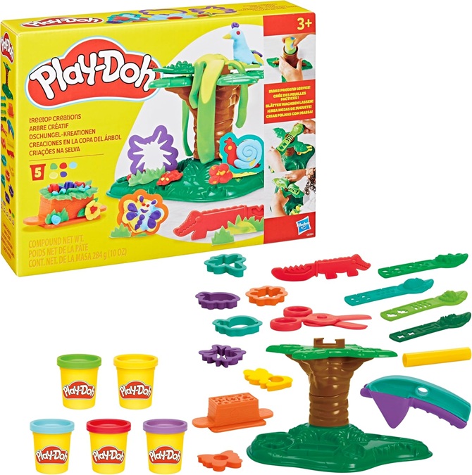 Play-Doh Set di pasta modellabile, creazioni nella ciotola dell’albero.