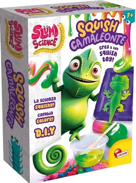 Lisciani: Slumi Science – Pocket Squish Camaleonte