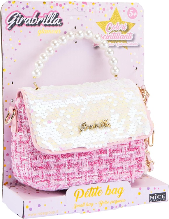 Girabrilla Petite Bag, Borsetta Tweed a Tracolla