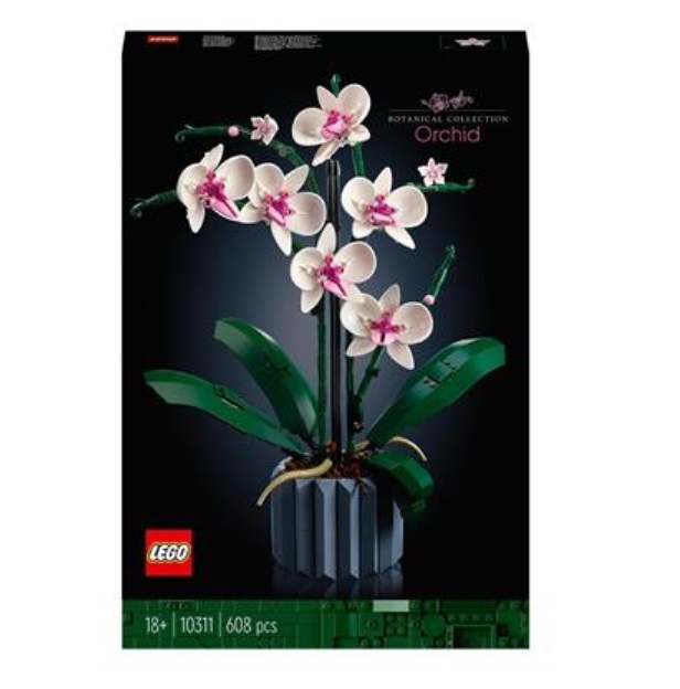 LEGO Icons Orchidea, Set per Adulti da Collezione, Hobby Creativi, Modellino da Costruire in Mattoncini con Fiori Finti 10311