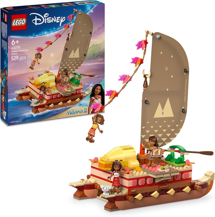 LEGO Disney La Canoa di Vaiana Barca a Vela da 6 Anni, 43270