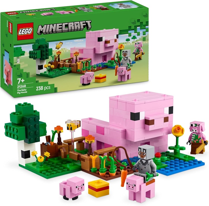 LEGO Minecraft La Casa del Maialino per Bambini e Bambine da 7 Anni 21268