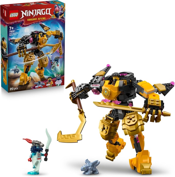LEGO Ninjago Battle Mech Spinjitzu di Arin  da 7 Anni Fan di La Rivolta dei Draghi 71839