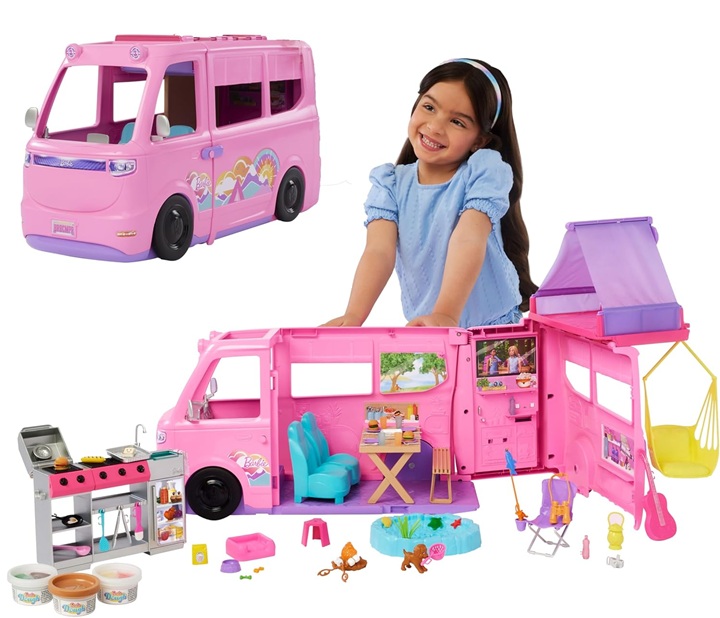 Barbie Camper dei Sogni Playset con accessori da campeggio