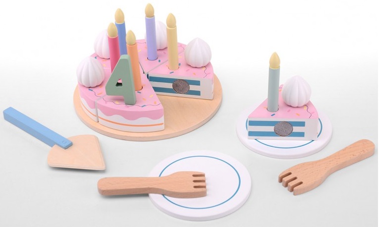 Joueco – Birthday cake Playset torta di compleanno