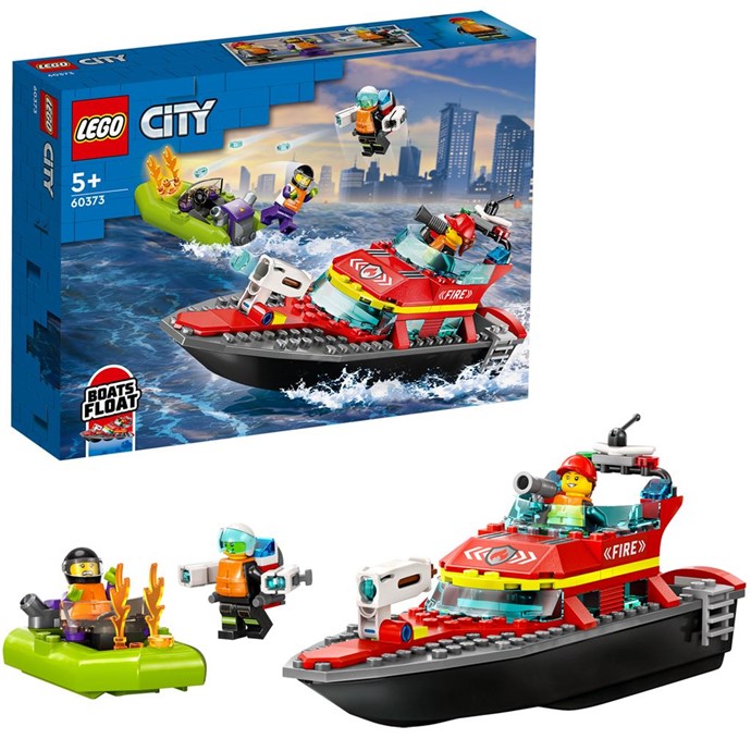 LEGO City 60373 Barca di soccorso antincendio