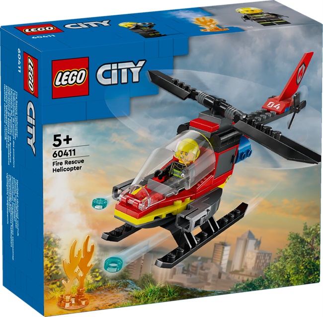 Lego City elicottero  dei pompieri 60411