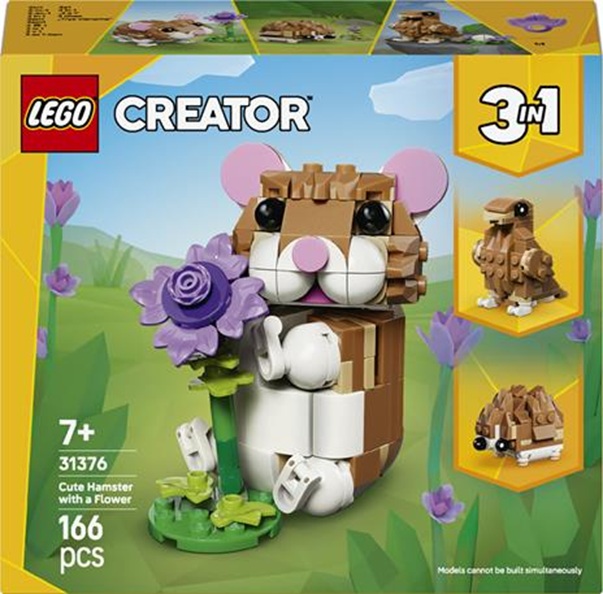 LEGO Creator (31376). Simpatico criceto con fiore